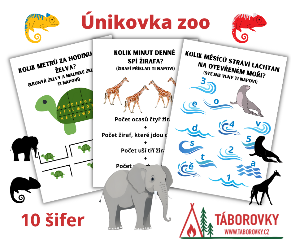 Únikovka zoo - šifrovaná aktivita pro děti